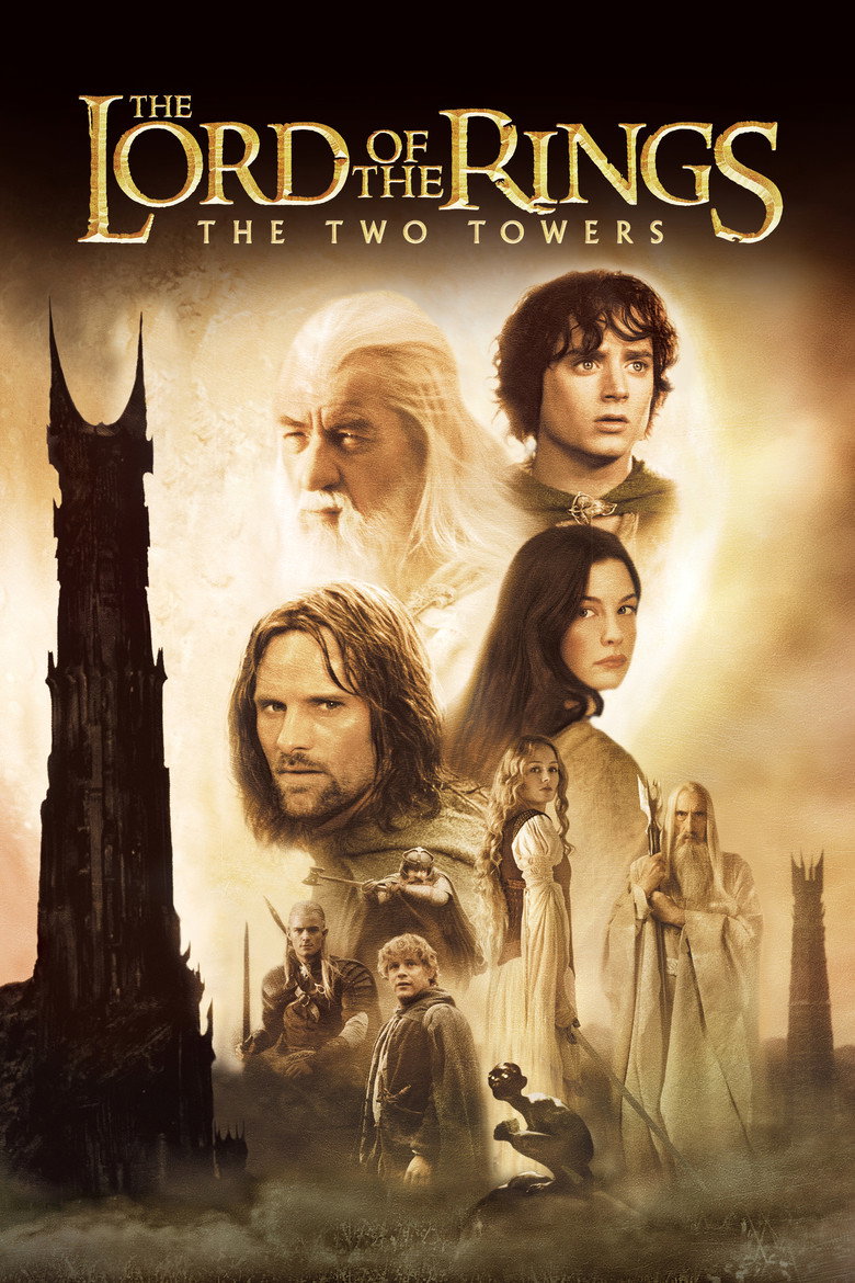 The Lord of the Rings: The Two Towers 2002 movie poster
